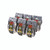 Product CW Office Scotch Packtape 48MMX20.3M +disp PK6, six packs of Scotch 30X Lock Packaging Tape with gray dispensers and black and red tartan design labels.