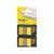 CW Office Post-it Index Flag Dispenser Ylw PK2, yellow index flags with dispenser and packaging.