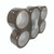 CW Office Q-Connect Pkgg Tape 50MMX66M PP PK6, six rolls of adhesive packing tape in black color.