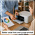 Cartridge World Compatible Brother TN625XLBK High Capacity Yellow Toner Cartridge (5,500 pages), a yellow toner cartridge being installed in a printer by a person in a professional office setting.