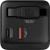 CW Office Verbatim GaN Wall Charger 65W 2 Port with Retractable Cable, black 65W wall charger featuring a built-in retractable cable, one USB-C port, and one USB-A port