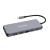 CW Office Verbatim USB-C Pro Multiport Hub 14 Port CMH-14, gray 14-port USB-C hub with an attached cable and multiple ports, shown on a white background