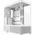 CW Office Antec Constellation C6 Air Mid Tower Gaming Case, white mid-tower PC case shown with an open interior, rear cooling fan, motherboard tray, and ventilated lower panel.