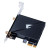 CW Office Gigabyte GC-WIFI7 Intel WiFi 7 5800Mbps Tri-Band Wireless PCI-Express and Bluetooth 5.3 Card, black PCIe WiFi adapter with Gigabyte-branded cover, antenna connectors, and metal mounting bracket on a white background.