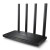 CW Office TP-Link Archer C6 AC1200 Dual-Band Wi-Fi Router, black wireless router with four upright antennas and front status indicator lights