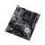 CW Office ASRock B550 Phantom Gaming 4 Super Alloy AMD AM4 Socket Motherboard, angled view of a black motherboard with an AM4 CPU socket, four memory slots, PCIe expansion slots, and heatsinks on a white background.