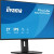 CW Office iiyama PROLITE XB2797HSN-B1 27 inch IPS Monitor, front view of a black monitor with a blue iiyama ProLite screen, slim bezels, and a height-adjustable stand.
