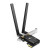 CW Office TP-Link Archer TX55E AX3000 Dual Band Wi-Fi 6 Bluetooth PCI Express Adapter, black PCIe network card with two external antennas, a metal mounting bracket, and a gold-edge connector on a white background.