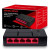 CW Office Mercusys MS105G 5 Port Gigabit Ethernet Network Switch, compact black desktop switch with five Ethernet ports displayed in front of its red Mercusys retail box