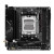 CW Office ASRock B650I LIGHTNING WIFI AMD AM5 Socket Motherboard, top-down view of a compact black motherboard with an AM5 CPU socket, two memory slots, and PCIe expansion slot.