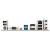 CW Office Gigabyte A620M S2H AMD AM5 Socket Motherboard, rear I/O panel with USB ports, video output, Ethernet, and audio connectors.