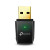 CW Office TP-Link Archer T2U AC600 Dual Band Wireless USB Adapter, compact black USB Wi-Fi adapter with gold USB connector and green status indicator