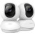 CW Office TP-Link Tapo C210P2 Pan/Tilt Home Security Wi-Fi Camera, 2-Pack, two white pan-and-tilt indoor Wi-Fi security cameras with black lenses shown side by side