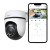 CW Office TP-Link Tapo C500 Outdoor Pan/Tilt Security Wi-Fi Camera, white outdoor camera displayed beside a smartphone showing the live camera view and pan-and-tilt controls
