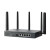 CW Office TP-Link Omada ER706W-4G 4G+ Cat6 AX3000 Gigabit VPN Router, black wireless router with multiple upright antennas and front-facing Gigabit Ethernet ports on a white background.