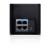 CW Office Ubiquiti ACB-ISP airCube ISP airMAX Home Wi-Fi Access Point with Integrated 24V PoE Passthrough, rear view of the black access point showing its Ethernet ports and power button