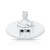 CW Office Ubiquiti UDB-PRO Plug and Play Wireless Device Bridge Pro, white oval wireless bridge device with an upright connector and Ethernet ports, shown on a clean white background.