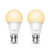 CW Office TP-Link Tapo L510B (2-Pack) Dimmable Smart Light Bulb, B22, two white smart bulbs with warm glowing light shown side by side