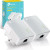 CW Office TP-Link TL-PA4010 KIT 600Mbps Nano Powerline Twin Pack, two compact white powerline Ethernet adapters with plug-in connectors and retail packaging