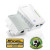 CW Office TP-Link TL-WPA4220 KIT AV600 Powerline Wi-Fi Booster 2 LAN, kit with two white powerline adapters featuring Wi-Fi and Ethernet ports, shown with award badges