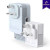 CW Office TP-Link TL-WPA7517 KIT AV1000 Gigabit Powerline ac Wi-Fi Kit, two white powerline network adapters with plug-in design and ventilation holes