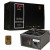 CW Office CRONUS 600ATV FX PRO 600W PSU, 140mm Silent Cooling Fan, 80 PLUS Bronze, Non Modular, black power supply unit with 140mm cooling fan shown beside its retail box and 80 PLUS Bronze badge