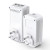 CW Office TP-Link TL-WPA8631P KIT AV1300 Gigabit Passthrough Powerline ac Wi-Fi Kit, two white plug-in powerline adapters with passthrough sockets and ventilation grilles