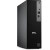 CW Office Dell Pro QCS1250 Slim Desktop PC, front and side view of a black slim tower with vertical ventilation grilles, front ports, and a Dell logo