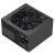 CW Office EVO LABS BR600-12BL 600W PSU, 120mm Black Silent Fan with Improved Ventilation, black power supply unit shown from an angle with a large cooling fan grille, ventilation holes, and rear power connector