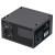 CW Office EVO LABS BR600-12BL 600W PSU, 120mm Black Silent Fan with Improved Ventilation, black power supply unit with perforated ventilation grille, AC power socket, and side specification label.