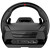 CW Office Genius SpeedMaster X5 FF 1080 Degree Force Feedback Racing Wheel With 6+R Shifter, rear view of the black racing wheel showing its connection ports and textured casing.