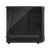 CW Office Fractal Design Focus 2 RGB Black ATX Mid Tower PC Case, side view showing a clear tempered glass panel, black interior, and high-airflow mesh front.