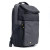 CW Office techair TACMB001 Commuter Pro 14–15.6-inch Black Backpack, front three-quarter view showing a padded laptop backpack with a top flap, front zip pocket, side pocket, and shoulder straps.