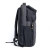 CW Office techair TACMB001 Commuter pro 14 - 15.6" backpack Black, side view showing padded shoulder straps, zippered compartments and a mesh side pocket.