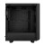 CW Office Fractal Design Meshify 2 Compact Black Solid ATX Mid Tower PC Case, interior view of the black case showing the motherboard tray, cable routing channels, expansion slots, and PSU shroud