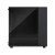 CW Office Fractal Design North Mid Tower PC Case – Charcoal Black, Dark Tinted Tempered Glass, Walnut Front, ATX, 2x 140mm PWM Fans, side view showing the charcoal-black PC case with a dark tinted tempered-glass panel and walnut front.