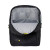 CW Office techair TANZ0701v6 Classic Essential 14–15.6-inch Backpack, black backpack shown open to reveal its padded laptop compartment and interior pockets.