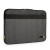 CW Office techair TAECV011 Eco essential 14 - 15.6" Sleeve Dark Grey, dark grey laptop sleeve with black trim and yellow accent tabs, shown at an angle