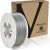CW Office Verbatim PLA Filament 3D Printing, 1.75 mm, 1 kg, Silver/Metal Grey, a silver-grey filament spool shown beside its Verbatim 3D printing filament box.