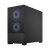 CW Office Fractal Design Pop Mini Air RGB Black Micro-ATX Mini Tower PC Case, black case with mesh front panel, two RGB-lit fans visible and clear tempered glass side panel.