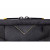CW Office techair TAN1204v2 Classic essential 12 - 14.1" shoulder bag Black, close-up of the black textured shoulder bag showing its top zipper and subtle V-shaped stitching detail