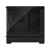 CW Office Fractal Design Pop Silent Black ATX Mid Tower PC Case, black PC case shown from the side with a clear tempered-glass panel revealing the spacious interior and front drive bays