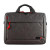 CW Office techair TAN1209 Classic Essential 14–15.6-inch shoulder bag, grey laptop bag shown from the front with a top handle, red zipper accents and a front pocket.
