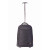 CW Office Techair TAN3710V4E 15–16-inch eco rolling backpack in black, front view with telescopic handle extended
