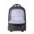 CW Office techair TAN3710v4e techair 3710v4e 15–16-inch eco rolling backpack, black rolling backpack shown from the front with its front compartment open