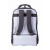 CW Office techair TAN3710v4e techair 3710v4e 15 - 16" eco rolling backpack Black, rear view showing padded shoulder straps and a light gray back panel.