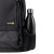 CW Office techair TAN3715 Classic Pro 14–15.6-inch black backpack, close-up of the side bottle pocket holding a water bottle