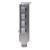 CW Office PNY NVIDIA RTX A1000 Ampere 8GB Professional Graphics Card, 2304 CUDA Cores, 72 Tensor, 18 RT, Single Fan, 4x Mini DisplayPort - OEM, rear view showing four Mini DisplayPort outputs on the single-slot graphics card
