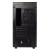 CW Office DeepCool MACUBE 110 Case with 400W PSU, black micro tower for home and business with solid side panel, Micro-ATX and Mini-ITX support, and two USB 3.0 ports, rear view showing ventilation, expansion slots, and power supply