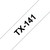 Brother BROTHER TX141 BLACK ON CLEAR 18MM GLOSS 